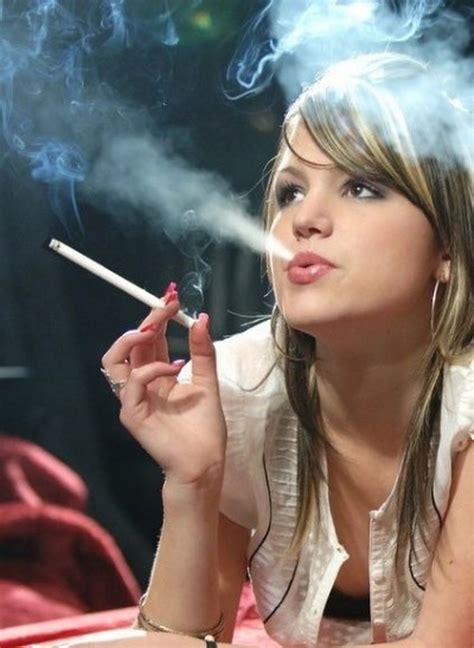 A schoolgirl likes the idea of being a <b>smoking</b> model. . Erotica smoking